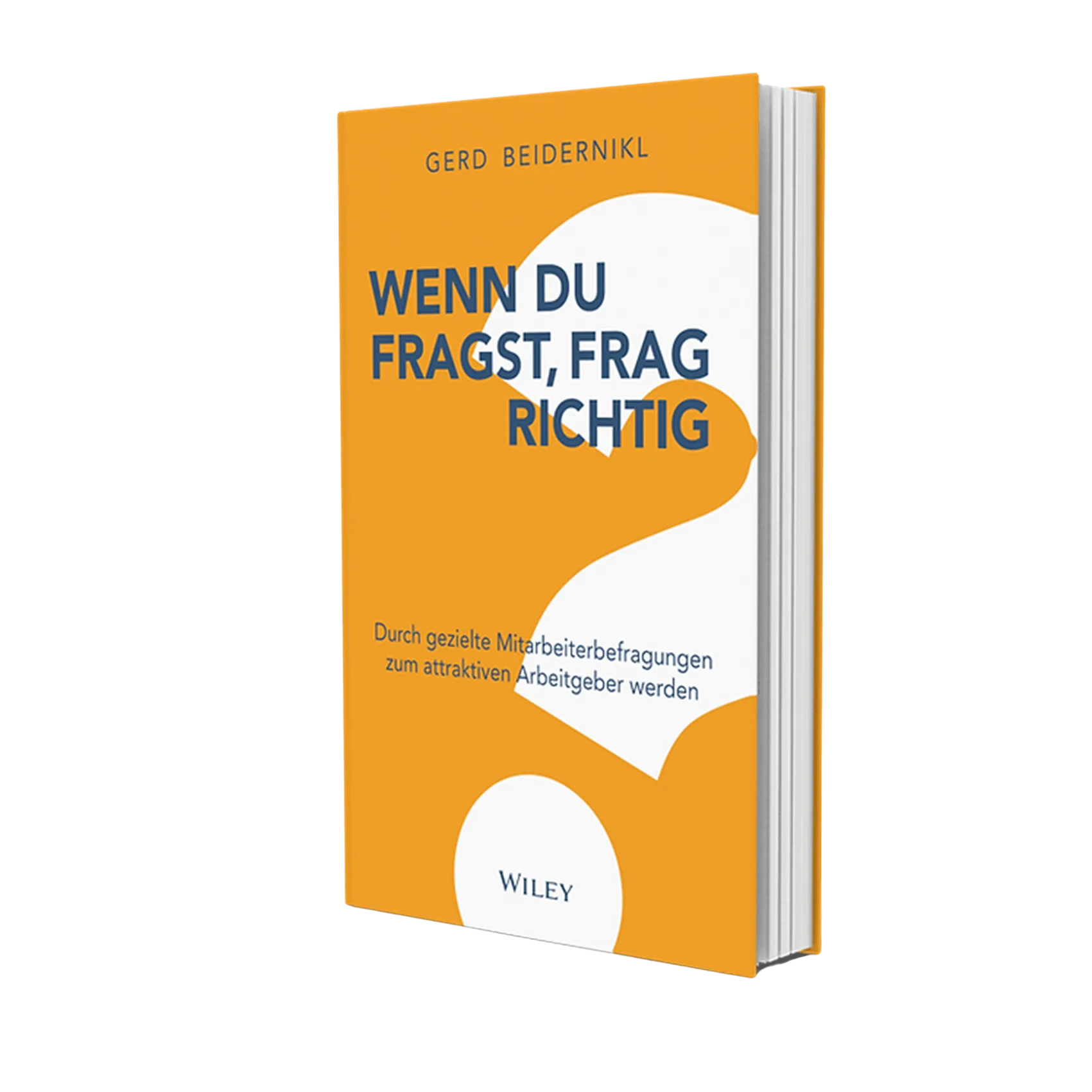 "Wenn du fragst, frag richtig". Das Buch von Gerd Beidernikl auf transparentem Hintergrund